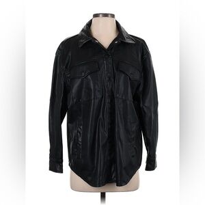 Wild fable faux leather jacket size large